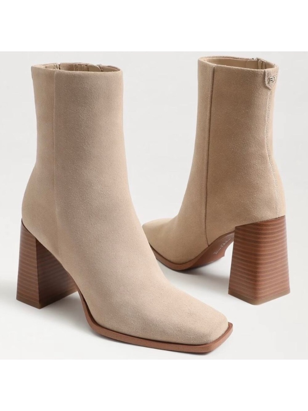 Sam Edelman Suede Ivette Block Heel Ankle Boots